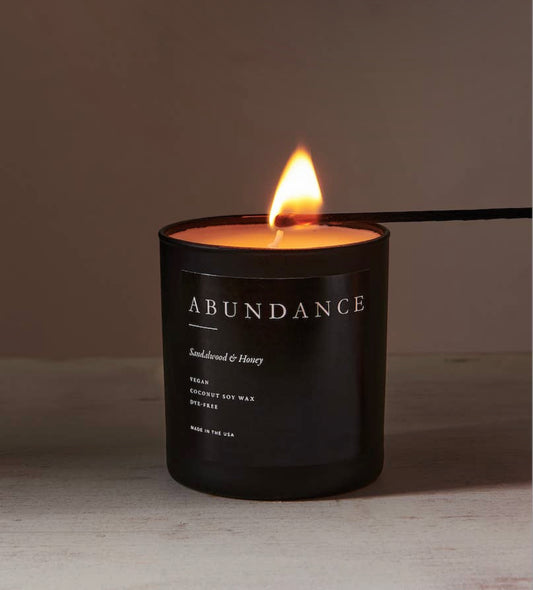 Abundance Candle - Sandalwood & Honey - Selene + Sol