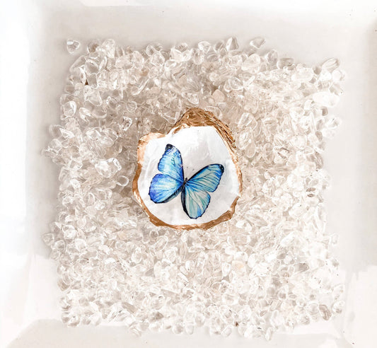 Oyster Jewelry Dish - Butterfly - Selene + Sol