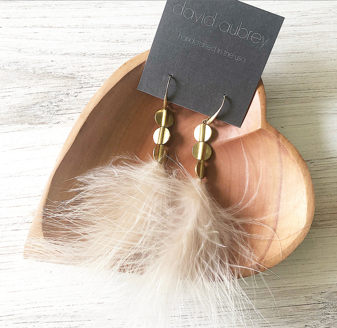 Ivory Feather Earrings - Selene + Sol