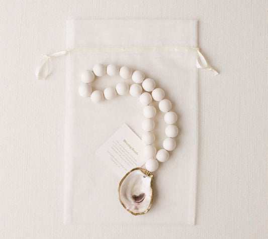Oyster Shell Blessing Beads - Selene + Sol
